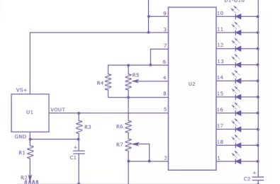 Mạch đo nhiệt độ sử dụng LED